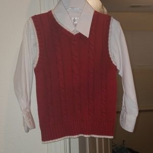 Boy's Dress Shirt and Vest
